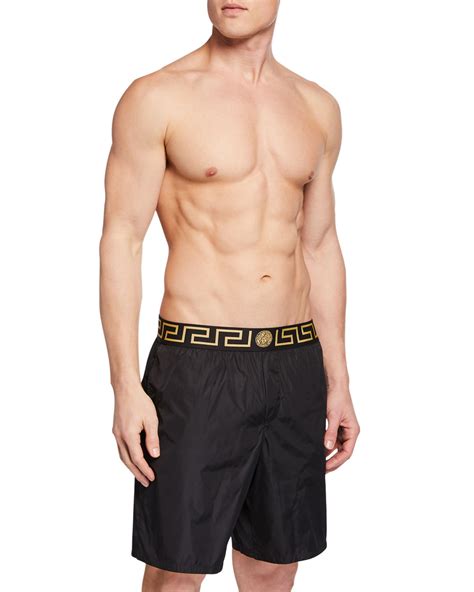 versace zwembroeken|Men's Designer Swim Trunks & Beachwear .